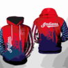 Cleveland Indians MLB Team US 3D Hoodie 0