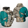 Coastal Carolina Chanticleers NCAA Camo Veteran Hunting 3D Hoodie 0