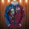 Colorado Avalanche Hoodie 3D Zip Hoodie 3D Cartoon Graphic Zip Hoodie for Fan Colorado Avalanche Hoodie 3D Zip Hoodie 3D Cartoon Graphic Zip Hoodie for Fan 0