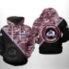 Colorado Avalanche NHL Camo Team 3D Hoodie 0
