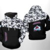 Colorado Avalanche NHL Camo Veteran 3D Hoodie 0