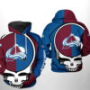 Colorado Avalanche NHL Grateful Dead 3D Hoodie 0