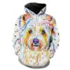 Colorful Dog Dog Printed Hoodie 3D 0