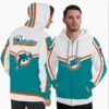 Colorful Gorgeous Fitting Miami Dolphins Zip Hoodie Colorful Gorgeous Fitting Miami Dolphins Zip Hoodie 0