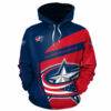 Columbus Blue Jackets Hoodie 3D Zip Hoodie Gift for Fans 0