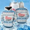 Coors Light Hoodie 3D Reindeer Pattern Beer Lovers Gift 0