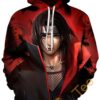 Cosplay Naruto Print Pullover With Front Pocket All Over Print Hoodie 3D 2 0