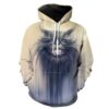 Creepy Grey Cat Cat Hoodie 3D 0