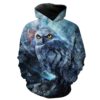 Creepy Owl Epic Owl Hoodie 3D 0