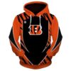 Custom NFL Cincinnati Bengals 3D All Over Print Zip up Hoodie Option 1