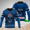 Custom Newcastle Knights NRL Skull Custom 3D All Over Print Hoodie 1