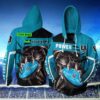 Customized Port Adelaide Football Club Afl 3D Skull Ball Hoodie With Personalized Name All Over Print New Zip Up Design Customized Port Adelaide Football Club AFL 3D Skull Ball Hoodie with Personalized Name All Over Print New Zip Up Design 1