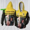 Customized Richmond Football Club AFL Skull 3D Hoodie with Personalized Name All Over Print New Zip Up Design 1