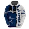 Dallas Cowboys 3D All Over Print Zip Hoodie for Nfl Fans 0