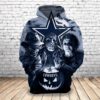 Dallas Cowboys Hoodie 3D Horror Night Halloween Pullover Nfl 0