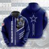 Dallas Cowboys Hoodie 3D Zip Hoodie 3 Lines Graphic Gift for Fans 0