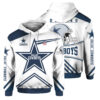 Dallas Cowboys Hoodie Cute Long Sleeve Zip Hoodie for Fans 0