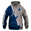 Dallas Cowboys Hoodie Zigzag Graphic Zip Hoodie Gift for Fans Dallas Cowboys Hoodie Zigzag Graphic Zip Hoodie Gift for Fans 0