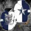 Dallas Cowboys Legends Coach And Players Sgined Hoodie 3d 0