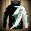 Dallas Stars Hoodie 3D Thunder Design Pullover Nhl 0