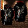 Death Skull SF 49ers 3D Hoodie 0