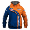 Denver Broncos Hoodie 3D Cute Zip Hoodie Pullover Gift for Fans 0