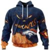 Denver Broncos Hoodie 3D Devil Eyes Gift for Fans 0