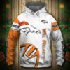 Denver Broncos Hoodie 3D Graphic Balls Zip Hoodie Pullover 0