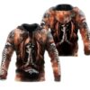 Denver Broncos Hoodie 3D Zip Hoodie Death Smoke Graphic Gifts for Fans 0