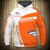 Denver Broncos Hoodie 3D Zip Hoodie Pullover Gift for Fans 0