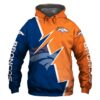 Denver Broncos Hoodie Zigzag Graphic Zip Hoodie Gift for Fans Denver Broncos Hoodie Zigzag Graphic Zip Hoodie Gift for Fans 0