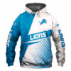 Detroit Lions Hoodie Longsleve Zip Hoodie for Fan 0
