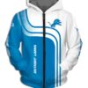 Detroit Lions Zipper Hoodie 3D One Way Zip Hoodie Detroit Lions Zipper Hoodie 3D One Way Zip Hoodie 0