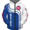 Detroit Pistons Hoodie 3D Zip Hoodie for Fans 0