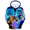 Dragon Ball Anime Series Goku Super Saiyan 3D Hoodie Zipper Hoodie 0