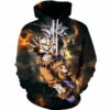 Dragon Ball S Anime Harajuku Long Adult 3D Hoodie Zipper Hoodie 0