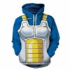 Dragon Ball Vegeta Anime Hot Cosplay 3D Hoodie Zipper Hoodie 0