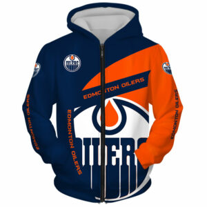 Edmonton Oilers Hoodie 3D Zip Hoodie Gift for Fans 0