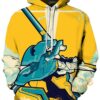 Evangelion Print Cosplay With Front Pocket Sport All Over Print Hoodie 3D 2 0