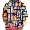 Expressive Faces Ahegao Hoodie 3D 0