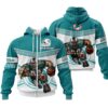 Fathead Mascot Hoodie Miami Dolphins For Fan Fathead Mascot Hoodie Miami Dolphins For Fan 0
