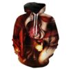 Fire Natsu Fairy Tail Anime Hoodie 3D Fire Natsu Fairy Tail Anime Hoodie 3D 0