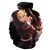 Flame Pillar Rengoku Demon Slayer Apparel Hoodie 3D Flame Pillar Rengoku Demon Slayer Apparel Hoodie 3D 0