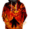 Flame Pillar Rengoku Kyojuro Hoodie 3D Flame Pillar Rengoku Kyojuro Hoodie 3D 0