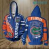 Florida Gators Zip Up Hoodie 3D Football On Fire Gators Gift Florida Gators Zip Up Hoodie 3D Football On Fire Gators Gift 0