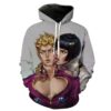Funny Bucciarati And Giorno Jojo?s Bizarre Adventure Hoodie 3D Funny Bucciarati And Giorno Jojo8217s Bizarre Adventure Hoodie 3D 0