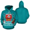 Funny Merry Christmas Miami Dolphins Hoodie 3D Funny Merry Christmas Miami Dolphins Hoodie 3D 0