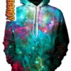 Galactic Transmission Unisex 3D Hoodie 0