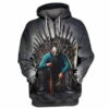 Game Of Throne Jason Voorhees Halloween 3D Hoodie Zipper Hoodie 0