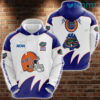 Gators Hoodie 3D Football Helmet Gloves White Blue Florida Gators Gift 0